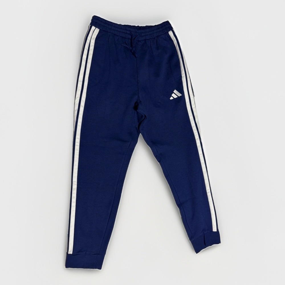 Adidas 3-Stripes Track Pants S Navy Fleece Joggers NWT Streetwear